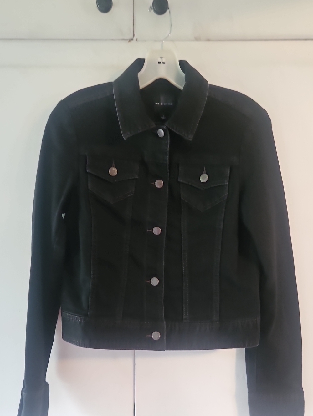 The Limited Black Denim Trucker Jacket